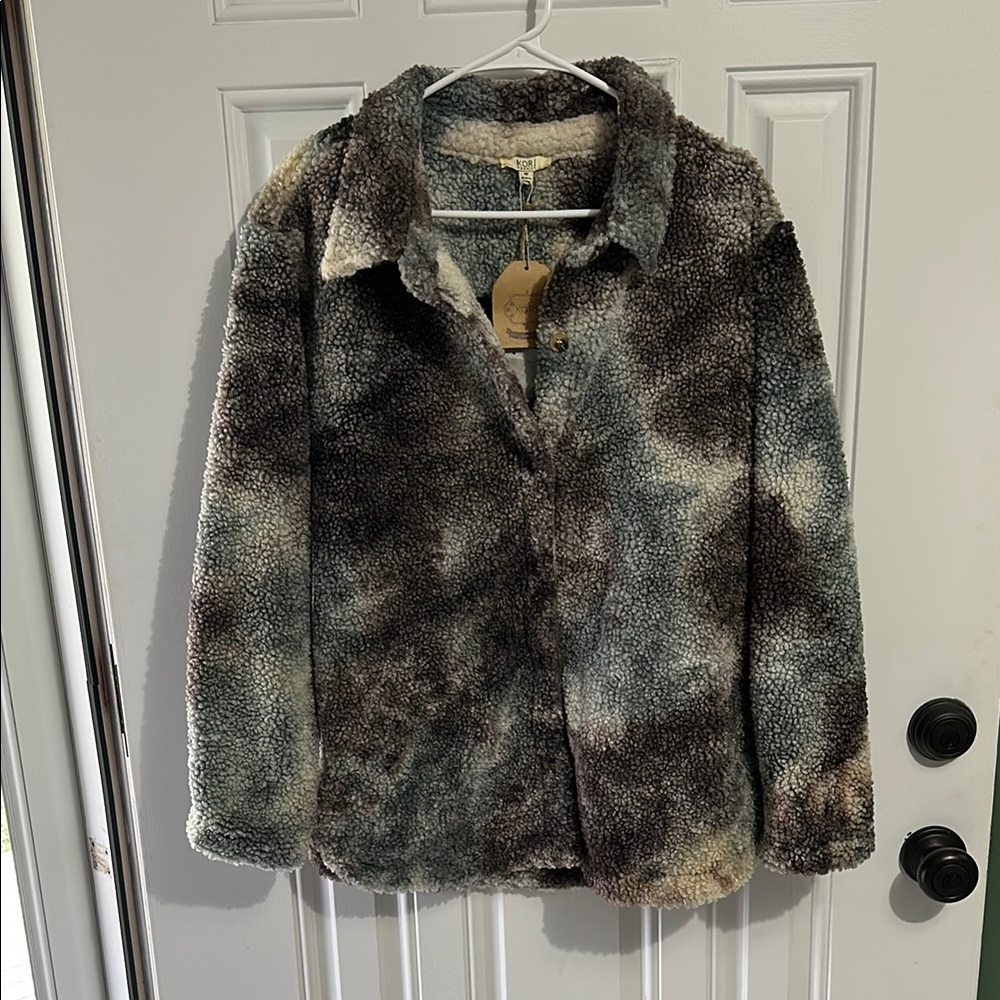 Cozy Faux Fur Jacket in Multicolor